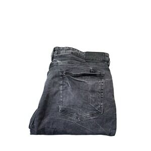 PRPS Black Wash Stretch Denim Windsor Tapered Skinny Jeans Size 42X34
